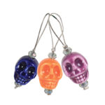 Zooni stitch marker skull candy